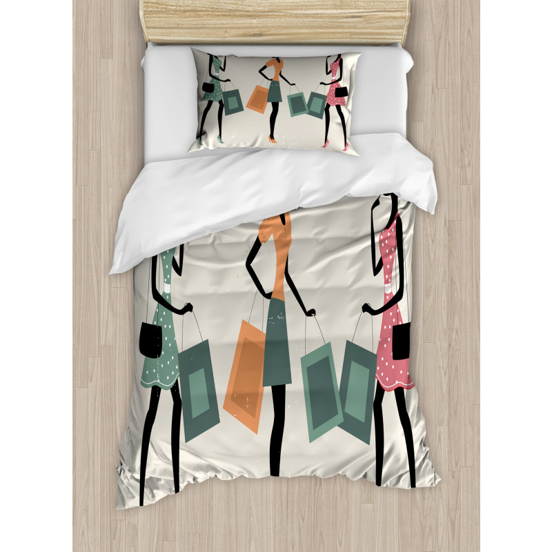 Shopping Theme Duvet Cover Set