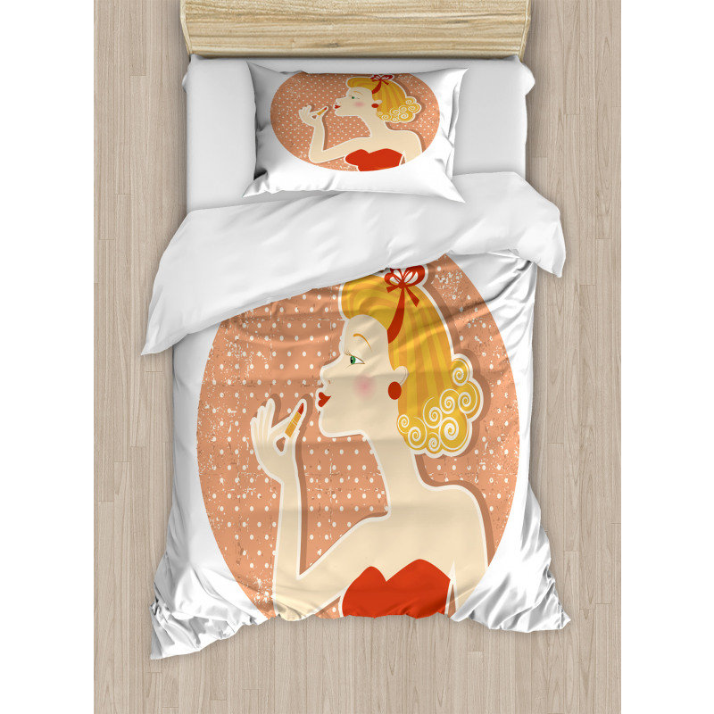 Pin up Female Duvet Cover Set