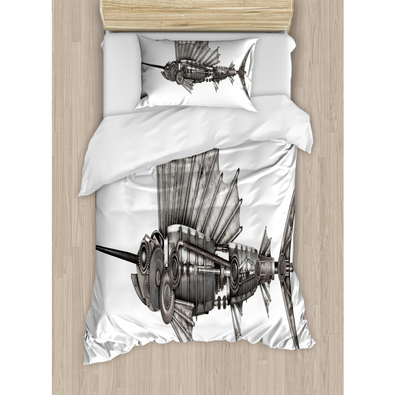 Robot Sailfish Animal Duvet Cover Set