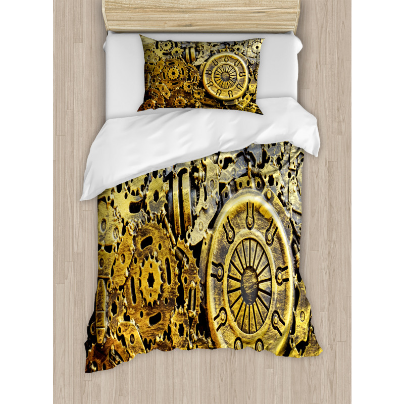 Vintage Machinery Duvet Cover Set