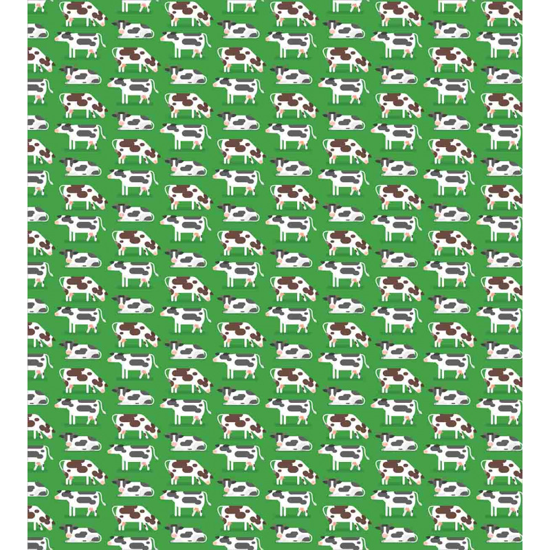 Graphic Sitting Cows Duvet Cover Set