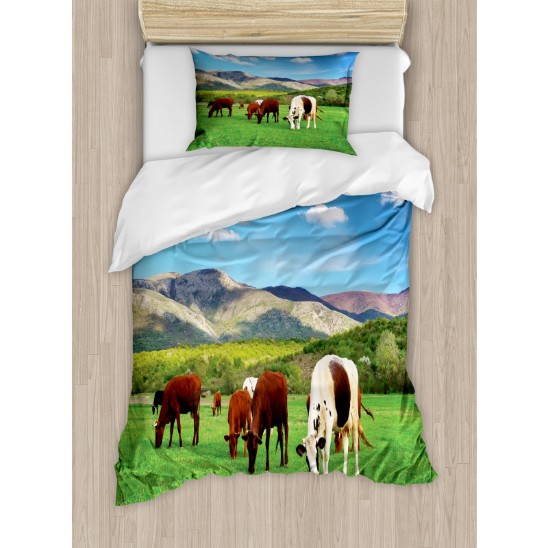 Cow Nature Composition Duvet Cover Set