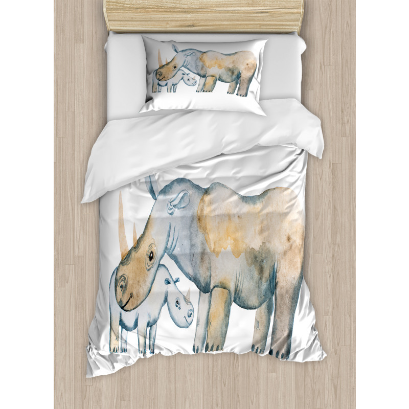 Mother and Baby Animals Duvet Cover Set