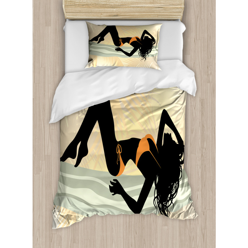 Curly Haired Lady Duvet Cover Set