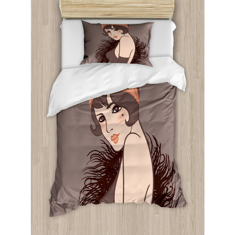 Girl with Mole Duvet Cover Set