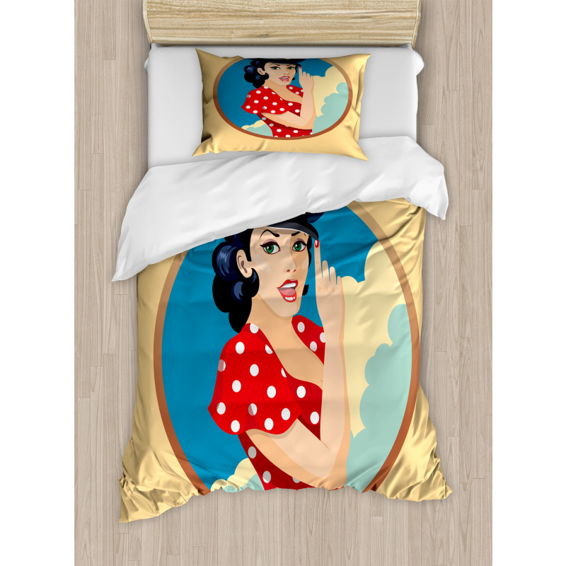 Pilot Captain Hat Duvet Cover Set