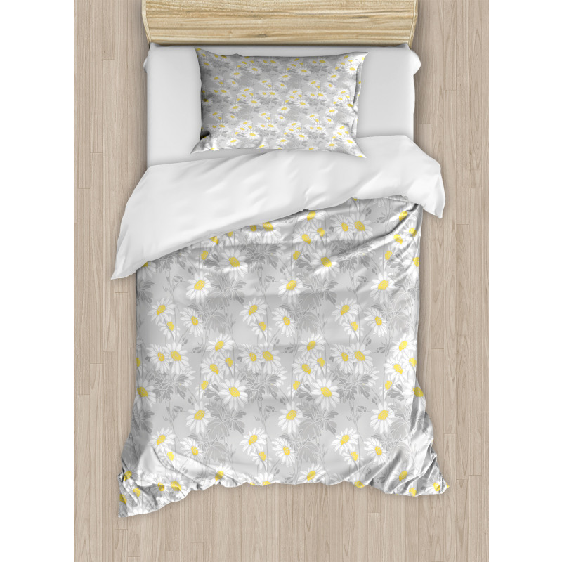 Heap of Chamomile Flowers Duvet Cover Set