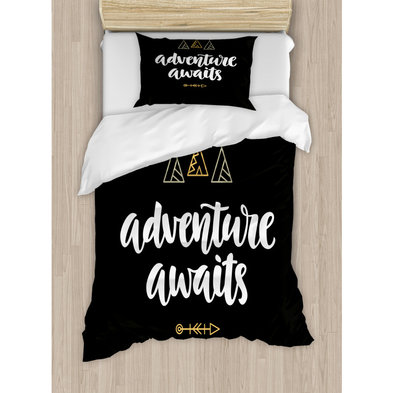 Adventure Awaits Tents Duvet Cover Set