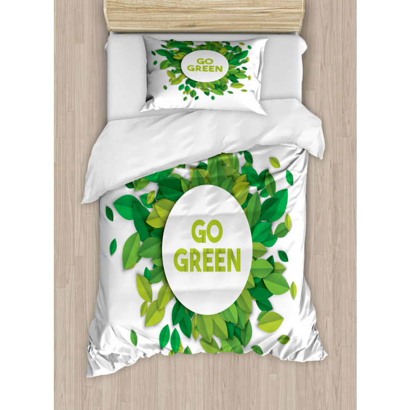 Go Green Eco Awareness Duvet Cover Set