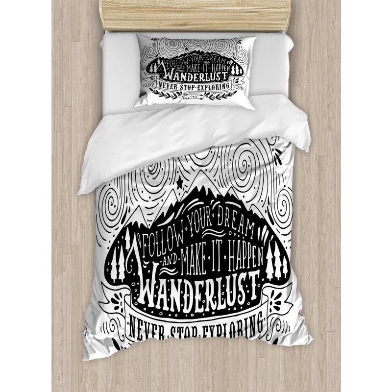 Wanderlust Follow Dreams Duvet Cover Set