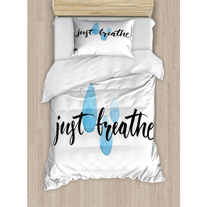 Just Breathe and Rain Duvet Cover Set