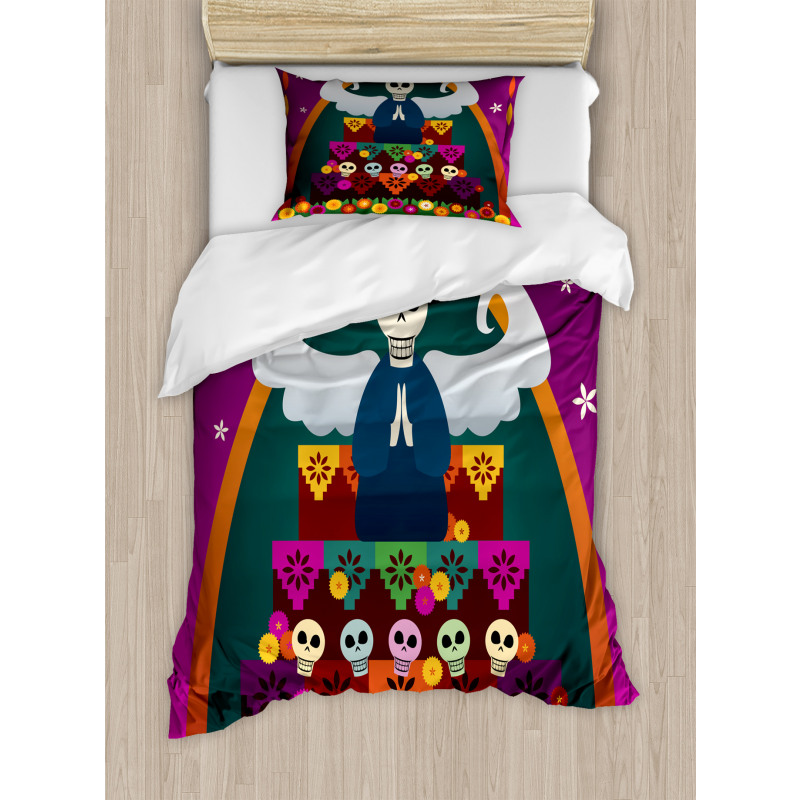 Angel Skull Altar Duvet Cover Set