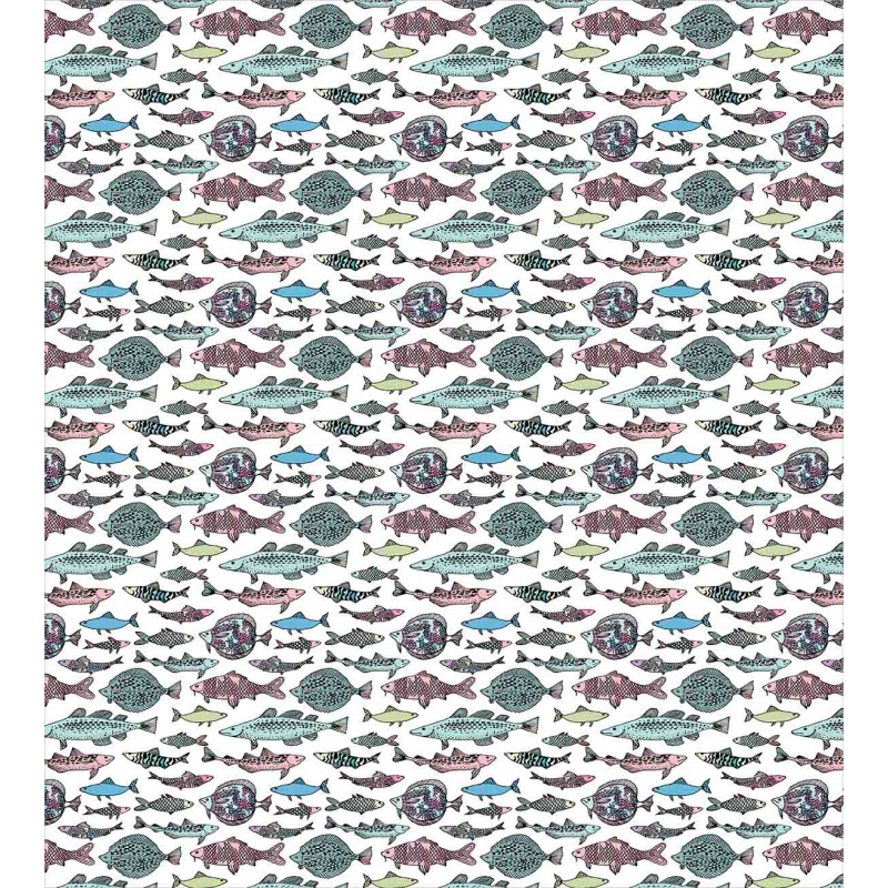 Seafood Cuisine Pattern Duvet Cover Set
