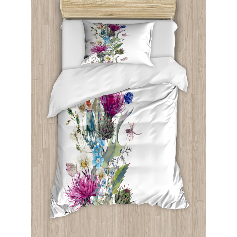 Vintage Herbal Border Duvet Cover Set