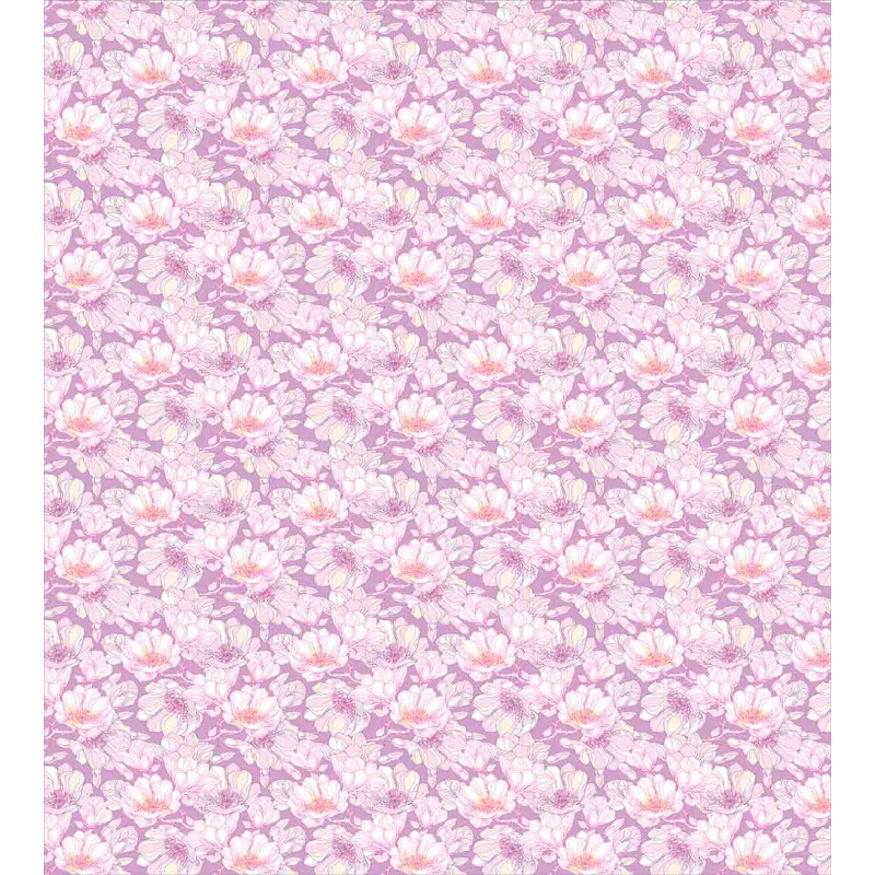 Pastel Flower Blooms Duvet Cover Set