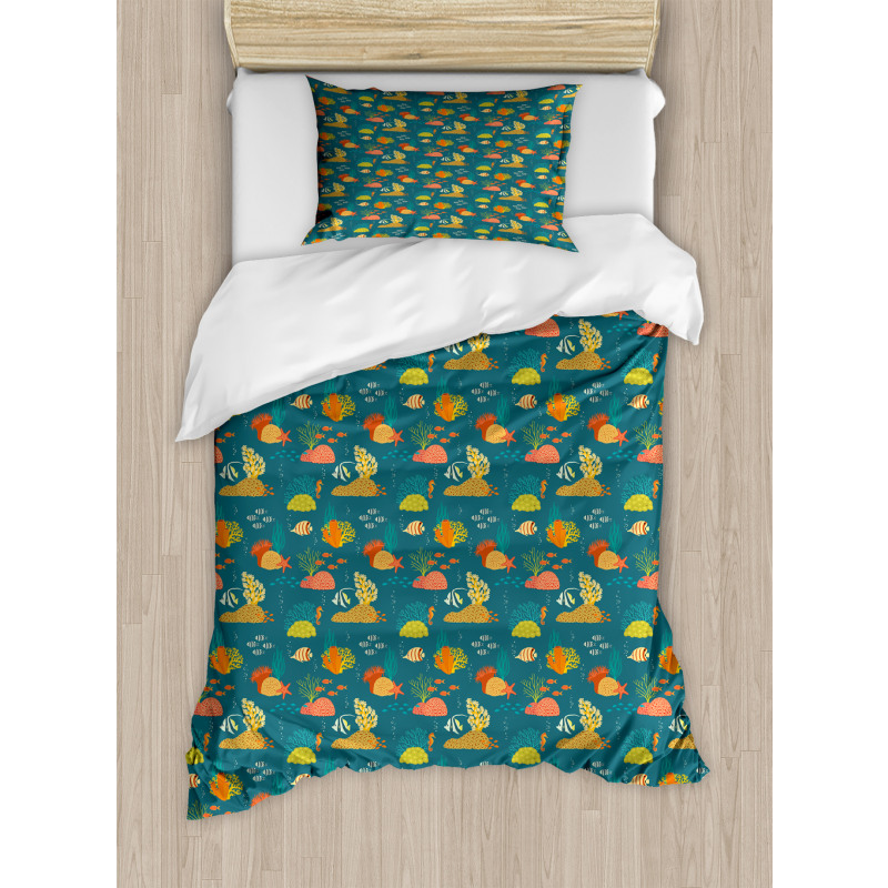 Corals Habitat Duvet Cover Set