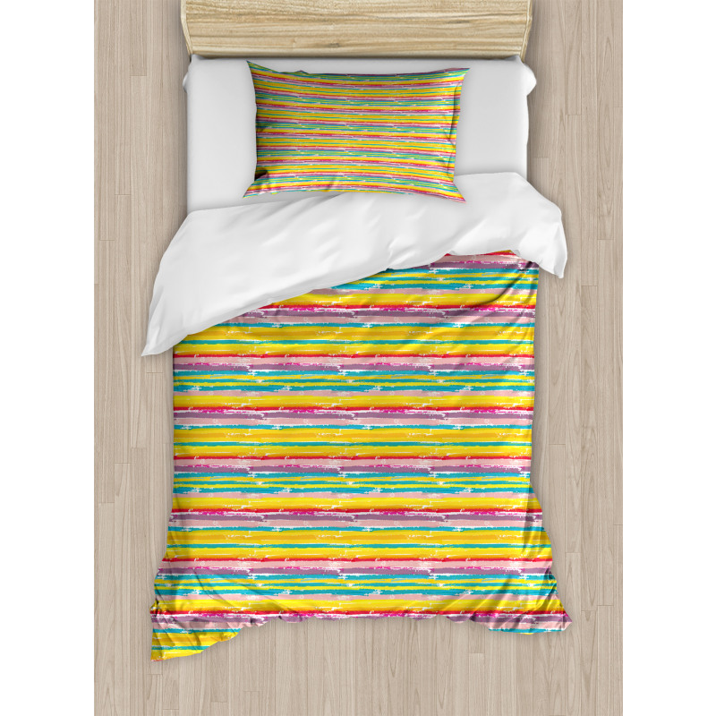 Brush Marks Design Duvet Cover Set