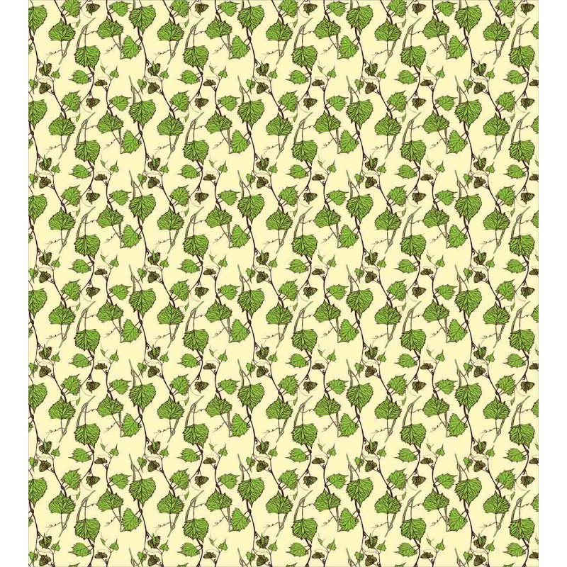 Grapevine Leaves Pattern Duvet Cover Set