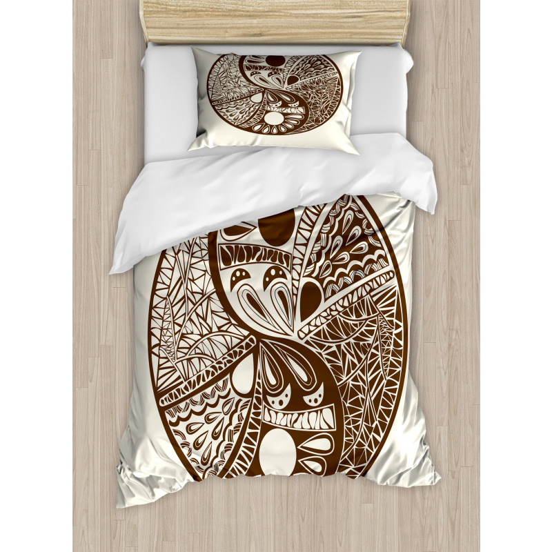 Abstract Hand-Drawn Duvet Cover Set