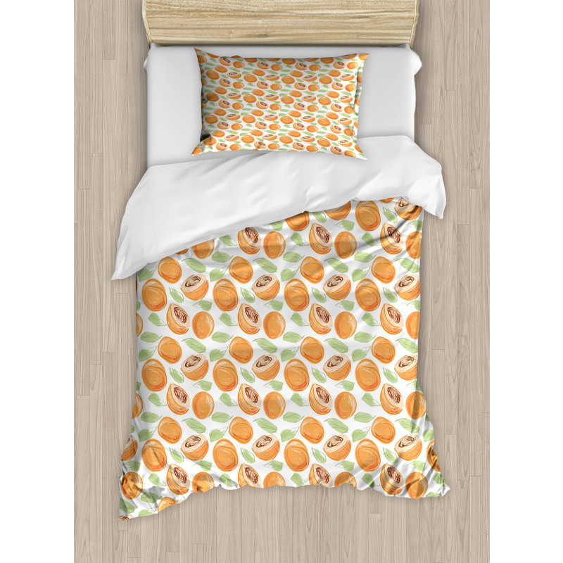 Watercolor Sketch Fruit Duvet Cover Set