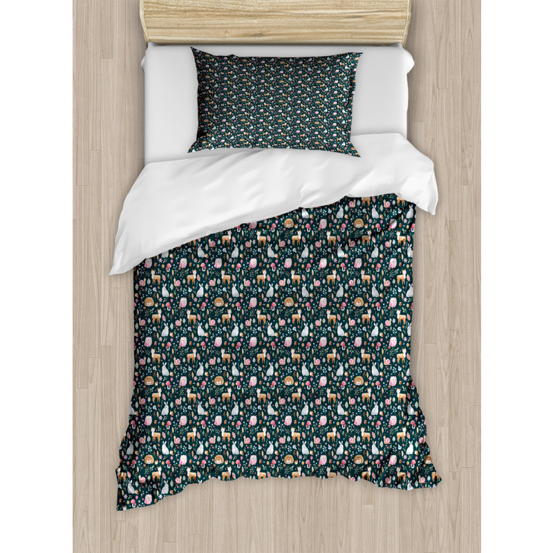 Woodland Nature Pattern Duvet Cover Set