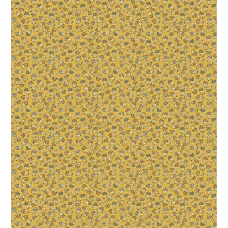 Doodle Dots Nuts Pattern Duvet Cover Set