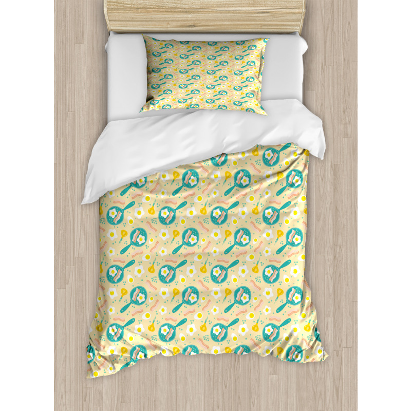 Breakfast Egg and Bacon Duvet Cover Set