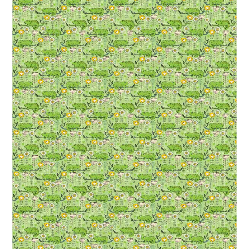 Chameleons on Branches Duvet Cover Set