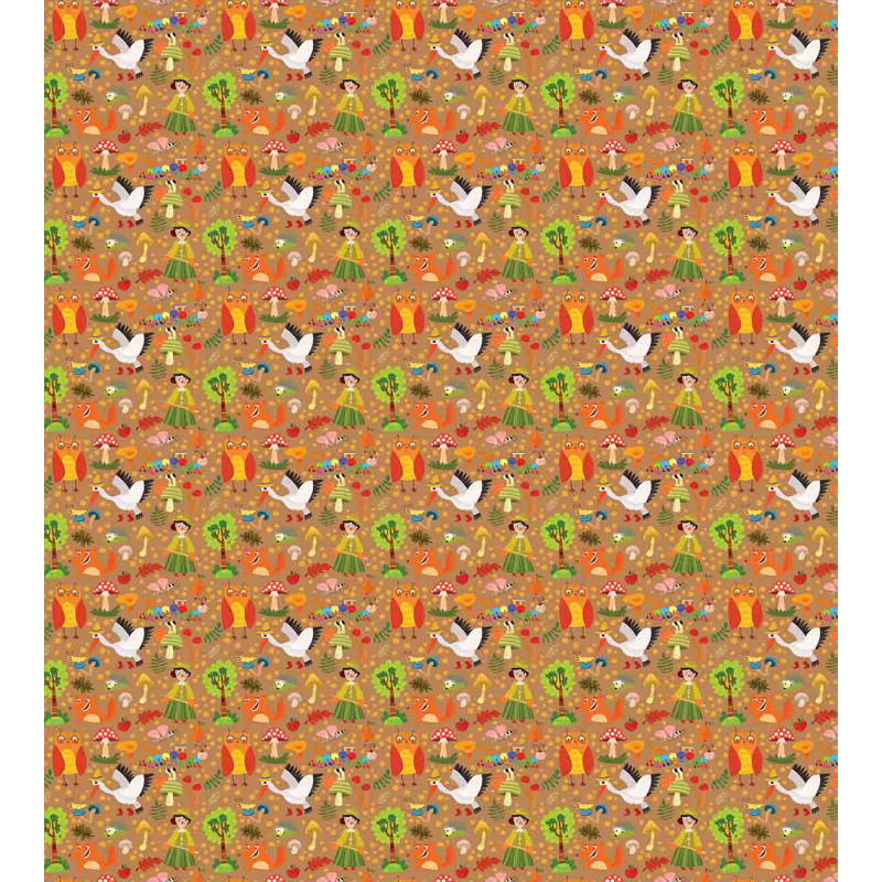 Autumn Forest Creatures Duvet Cover Set