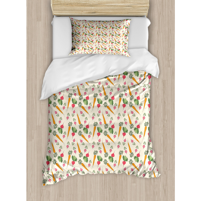 Organic Farm Harvest Duvet Cover Set