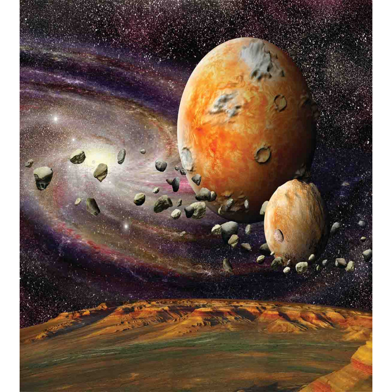 Universe Space Planets Duvet Cover Set