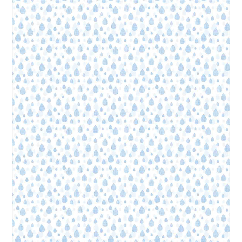 Silhouette Raindrops Grid Duvet Cover Set