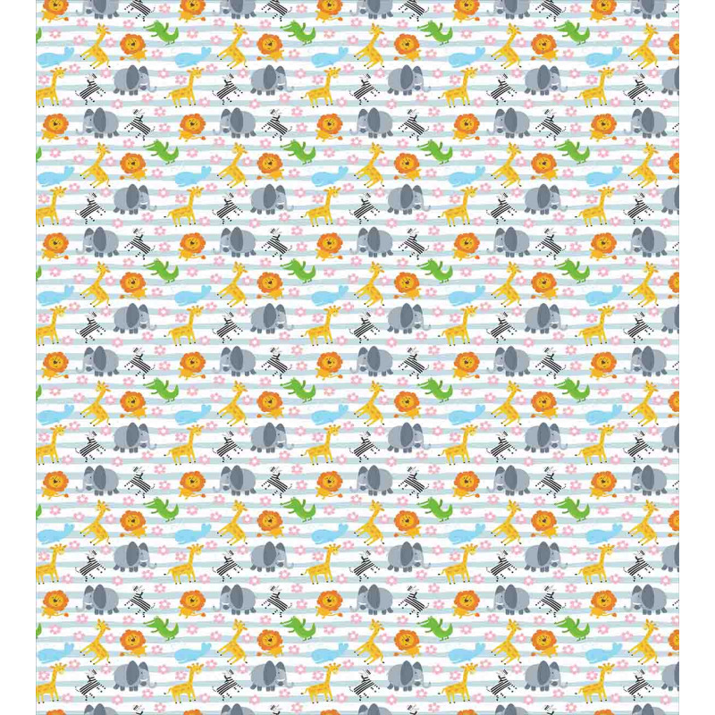 Friendly Zoo Characters Duvet Cover Set