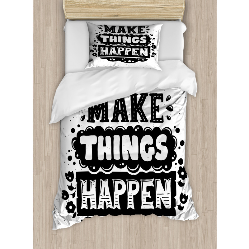 Hipster Phrase Duvet Cover Set