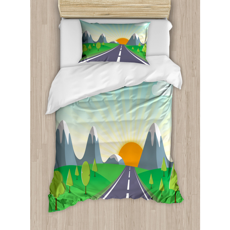 Road Trip Forest Duvet Cover Set