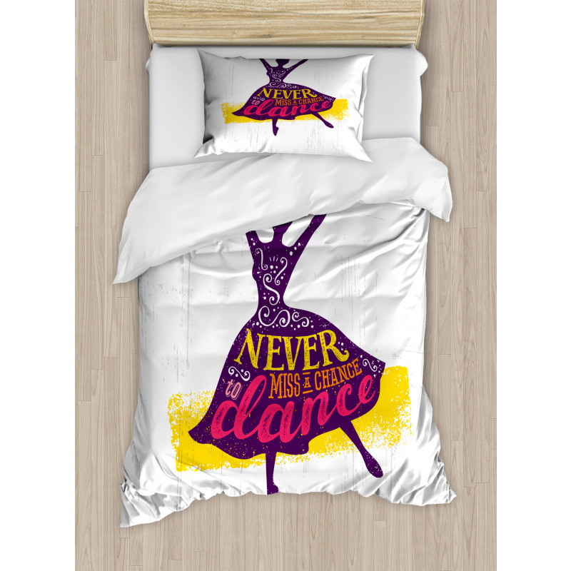 Female Dancer Duvet Cover Set