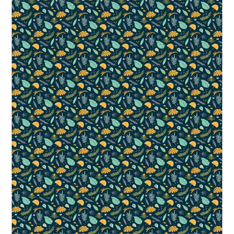Tropical Plants Pattern Duvet Cover Set