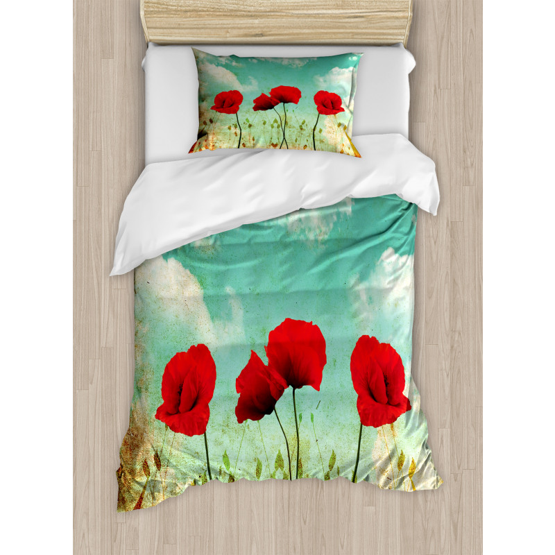 Flowers Spring Season Duvet Cover Set