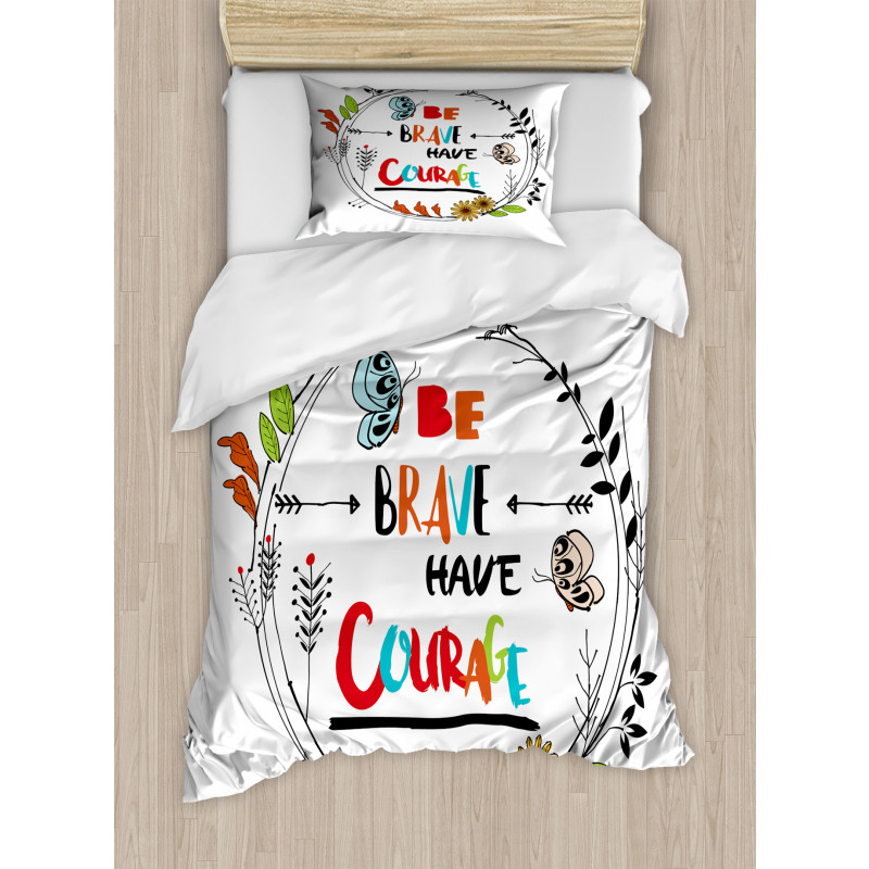 Motivational Style Lettering Duvet Cover Set