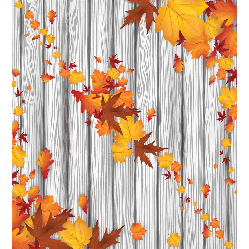 Fall Maple Leafs Tree Duvet Cover Set
