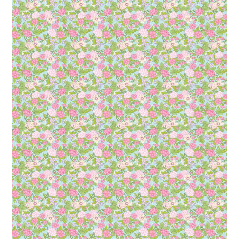 Flourishing Spring Blooms Duvet Cover Set