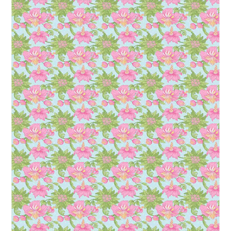 Tropical Hibiscus Blossom Duvet Cover Set