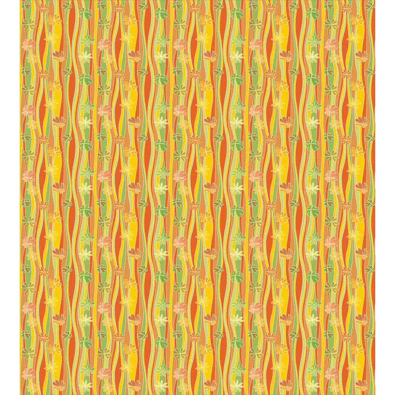 Colorful Skew Vertical Waves Duvet Cover Set