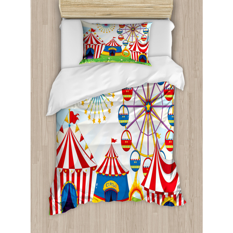 Striped Tents Duvet Cover Set