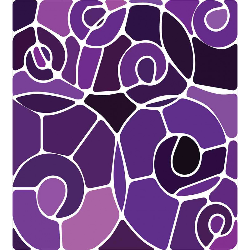 Purple Shaded Spirals Duvet Cover Set