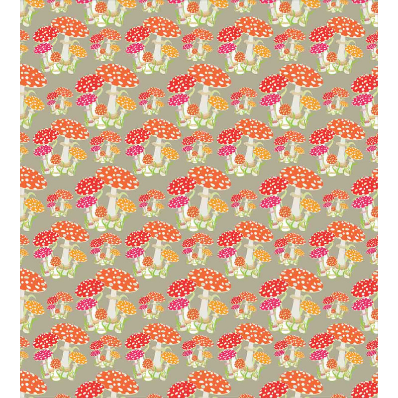 Wild Forest Mushrooms Food Duvet Cover Set