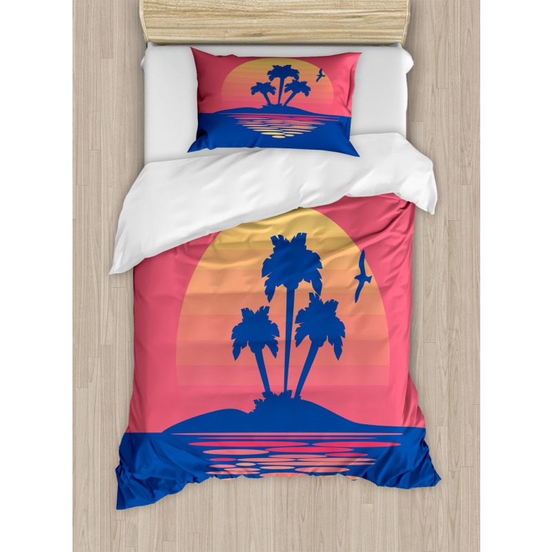 Tropical Land Horizon Duvet Cover Set