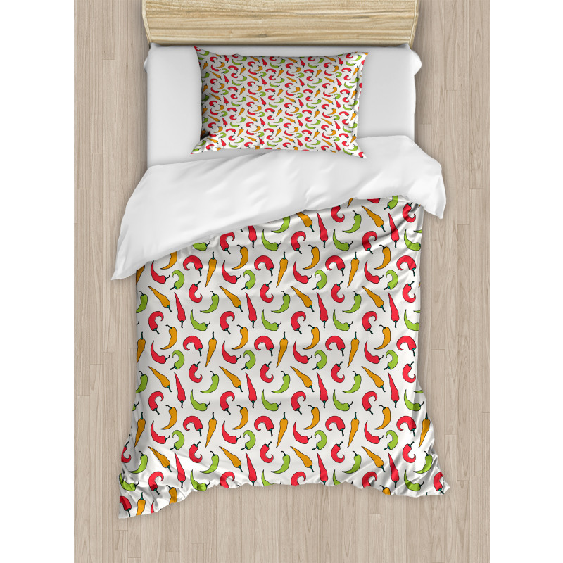 Cartoon Style Vegetable Duvet Cover Set