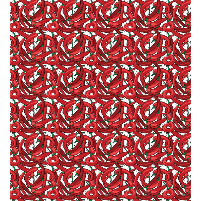 Pattern of Chili Peppers Duvet Cover Set