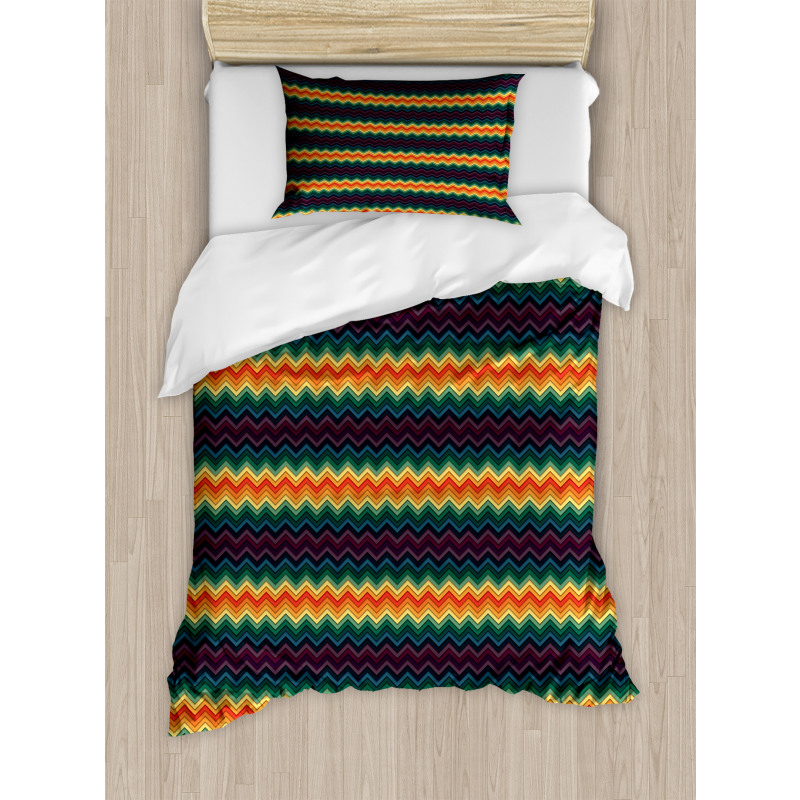 Colorful Zigzag Classic Duvet Cover Set